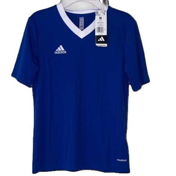 ADIDAS Entrada 22 Jersey Team Royal Blue Youth Boys Girls UNISEX Medium - Picture 1 of 11